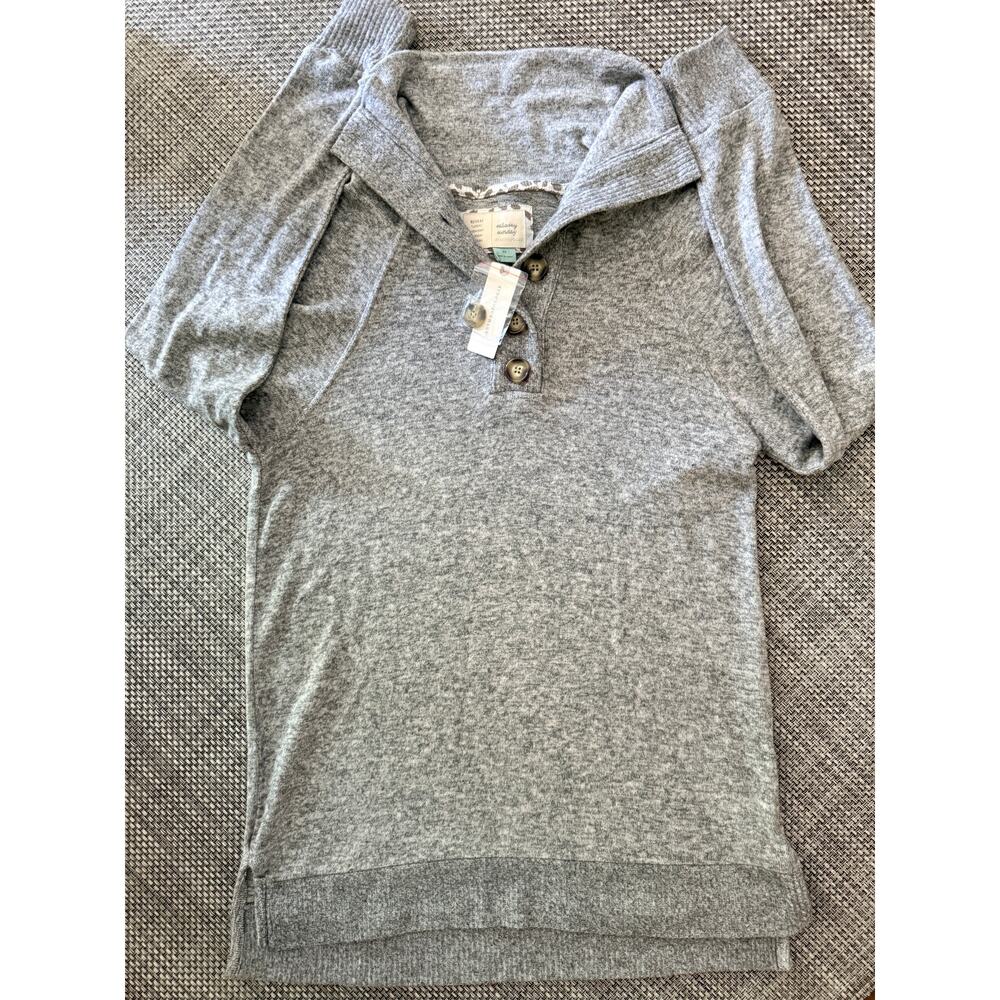 ANTHRO X SATURDAY SUNDAY NWT Weekender OVERSIZED Cloudfleece Pullover Sweater XS